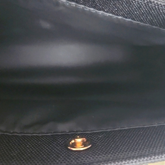 DIOR COSMETIC POUCH w PEARL CHAIN AND LEOPARD PRINT GUITAR STRAP - Picture 4 of 4